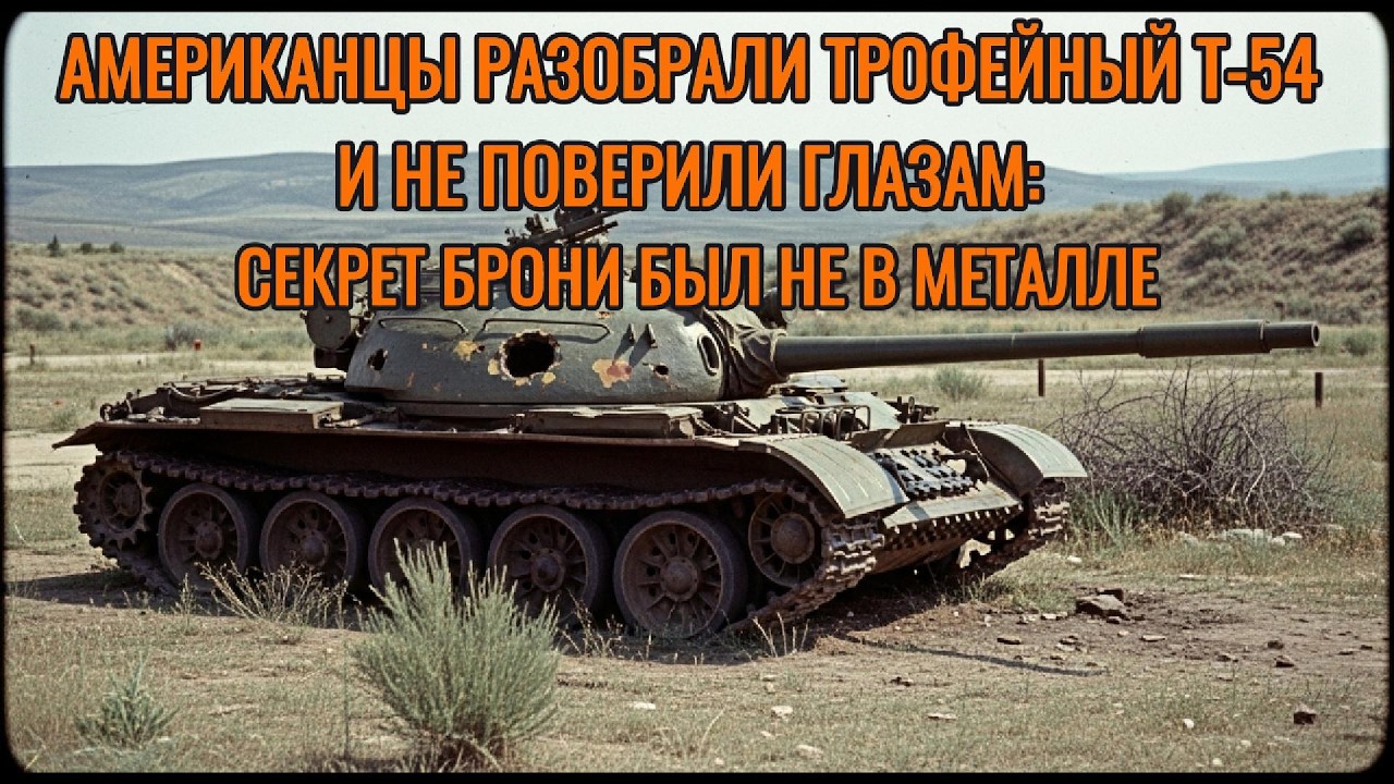 АМЕРИКАНЦЫ РАЗОБРАЛИ ТРОФЕЙНЫЙ Т-54 И НЕ ПОВЕРИЛИ ГЛАЗАМ: СЕКРЕТ БРОНИ БЫЛ НЕ В МЕТАЛЛЕ