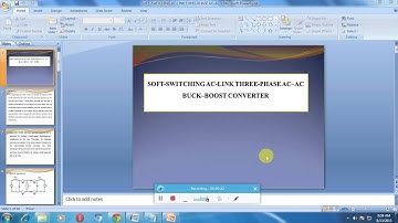 IEEE 2015 POWER ELECTRONICS SOFT SWITCHING AC LINK THREE PHASE AC–ACBUCK–BOOST CONVERTER