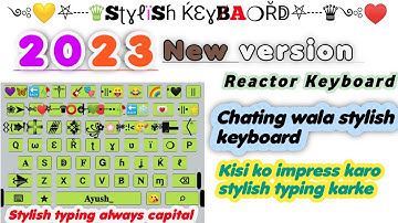 STYLISH KEYBOARD 2024| FACEBOOK COMMENTS TYPES KEYBOARD| VIP KEYBOARD DOWNLOAD