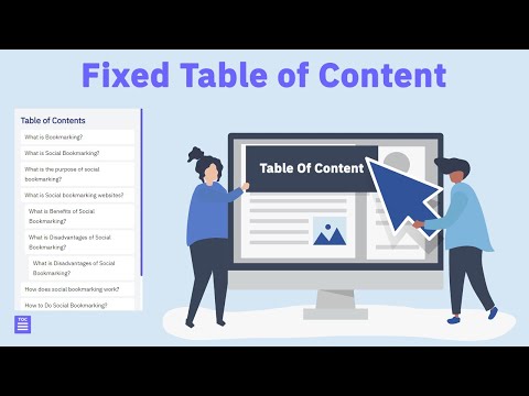 Fixed Table of Contents Design | Fixed TOC Design