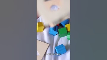 Wooden Shape‑Sorting Cube Sideline Screen Time with Educational Fun #amazonfinds #shorts #toys