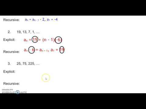 CCA1 - Translating Recursive and Explicit Formulas