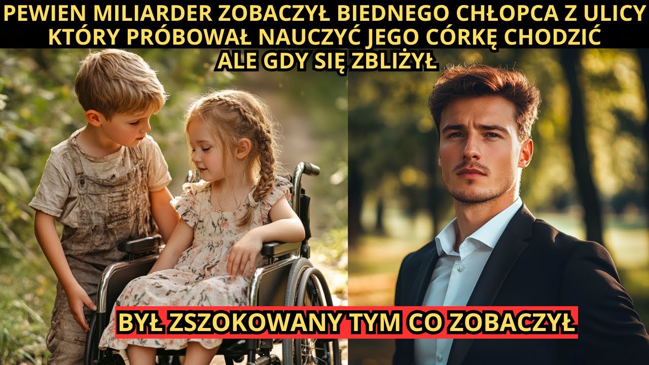 MILIONER zobaczył BIEDNEGO chłopca uczącego jego CÓRKĘ chodzić i ZSZOKOWAŁ się tym, co ujrzał.