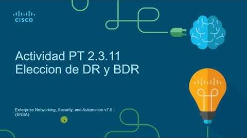 ENSA v7 2.3.11 Packet Tracer - Determine the DR and BDR - En español