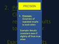 Method Precision | Difference between Precision and Accuracy #precision #accuracy #validation
