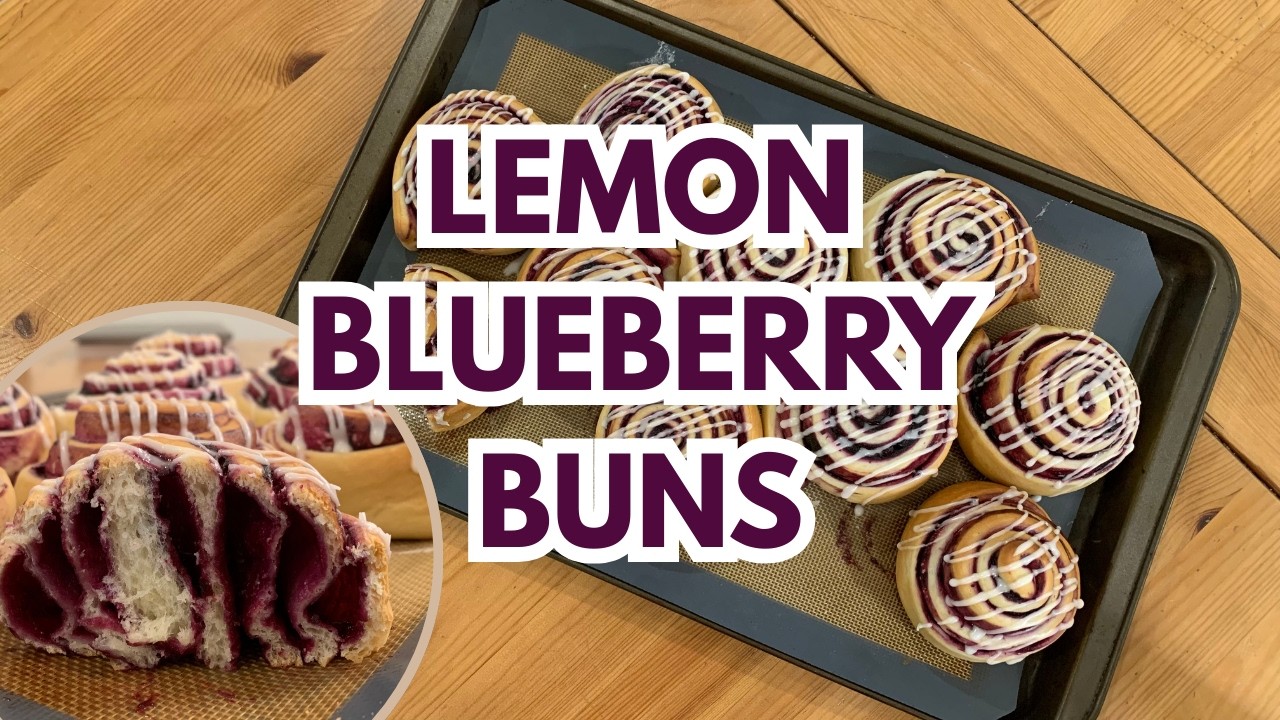 Soft and Fluffy Lemon Blueberry Buns