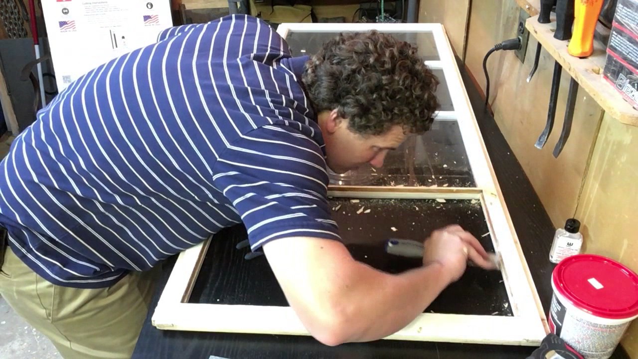 Fixing Old House Screen Replacement Pt. 1 (Glass Installation) YouTube