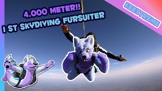 KeeXtreme #2  Purple Horizons  Keenora is skydiving in Fursuit