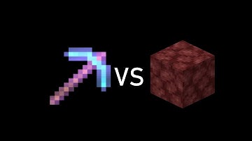 Efficiency V Diamond Pickaxe vs Netherrack