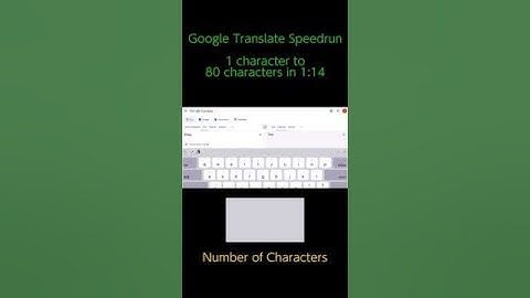 [Google Translate Speedrun] 1 - 80 characters in 1:16