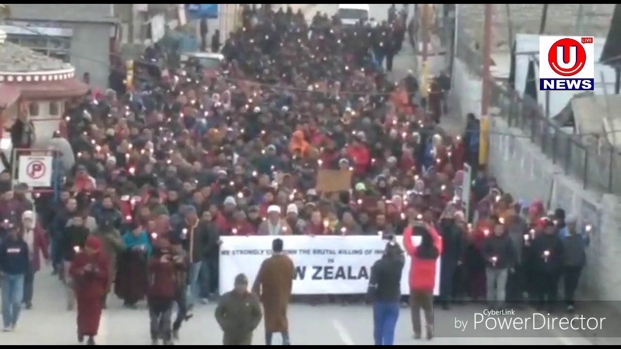 CANDLE MARCH AT LEH IN SOLIDARITY WITH THE VICTIMS OF NEW ZEALAND TERROR ATTACK.