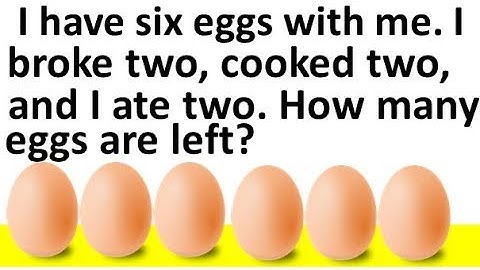 6 Eggs - Logical Reasoning Riddle