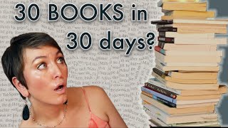 30 BOOKS IN 30 DAYS?! A VERY SPECIAL SEPTEMBER TBR OF SORTS. HOW MANY BOOKS CAN I READ IN A MONTH?