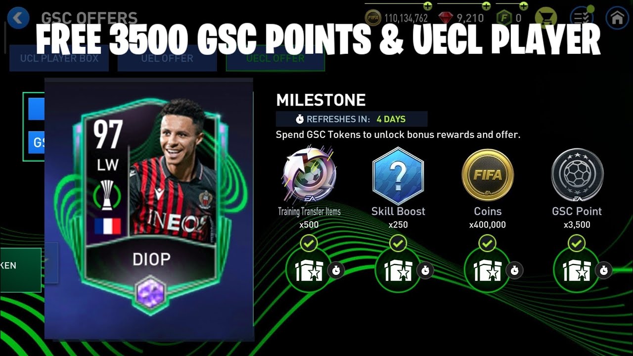 FIFA MOBILE 22 ✔️HOW TO USE GSC TOKENS TO UNLOCK MILESTONE REWARDS FROM GSC OFFER UCL/UEL/UECL