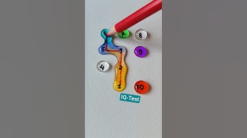Vẽ một đường nối các giọt nước từ 1 đến 10 #iqtest #quiz #games #shorts