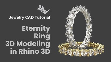 Eternity Ring- Jewelry CAD Design Tutorial 3D Modeling with Rhino 3D #462