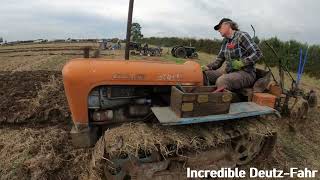 1962 Lamborghini 3403C  2.2 Litre 3-Cyl Diesel Crawler Tractor (40 HP) with Ransomes Plough