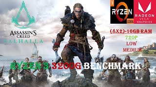 Assassin's Creed Valhalla(2020)Benchmark-Ryzen3 3200G Vega 8 & 16GB RAM Assassin's Creed Valhalla(2020)Benchmark-Ryzen3 3200G Vega 8 & 16GB RAM
