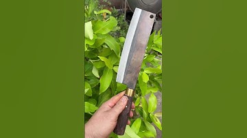 Tôi làm con dao phở thái bằng thép vòng bi xe tăng sắc nét đáng kinh ngạc