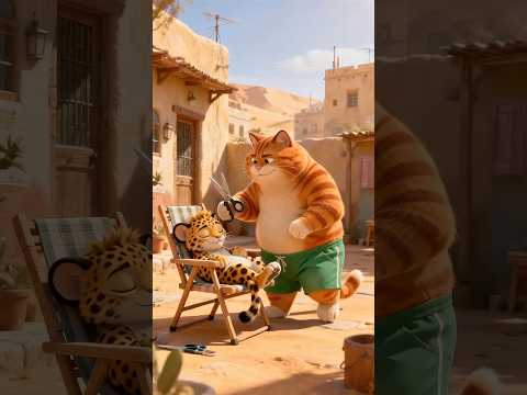 Fat Cat MESSED WITH Mother Hippo! 😹🦛 Instant Regret! #shorts