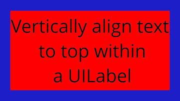 Vertically align text to top within a UILabel
