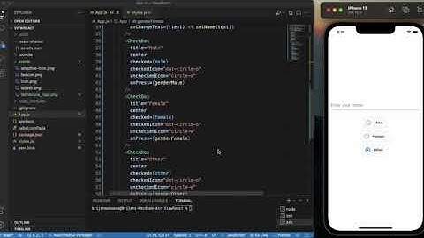 React Native Tutorial 59 - RadioButton | React Native Elements