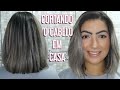 COMO CORTAR O CABELO EM CASA *CORTE RETO* (RÁPIDO E FÁCIL) Cabelo loiro | Sheyla Cavalcante