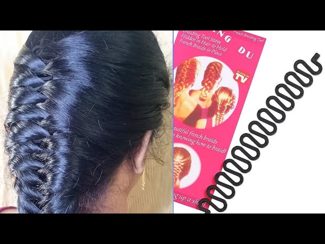 Beautiful French braid Hairstyle using Tool - Unique Hairstyle ideas for  party