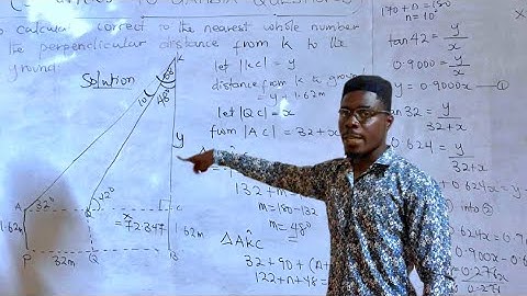 Wassce 2023 likely core Mathematics question on TRIGONOMETRY