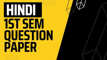 First sem Hindi Calicut university question paper |2019|Bcom