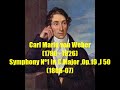 Carl Maria von Weber (1786-1826) :  Symphony Nº1 in C major, Op.19 (1806-07)