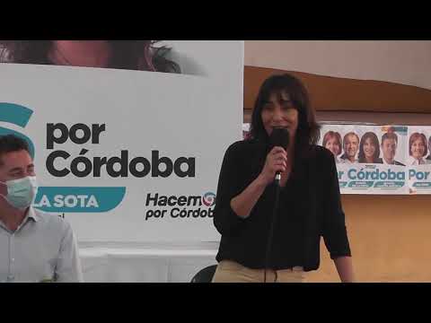 Natalia de la Sota en Las Varillas Hacemos por Córdoba