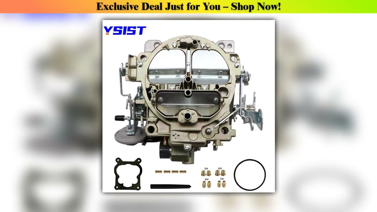 Discount 4 Barrels Carburetor Carb for 1901R Rochester Quadrajet 4MV Chevy Summit Jegs Divorced Cho