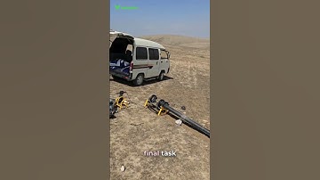 Finishing preparatory work on a large plot of land