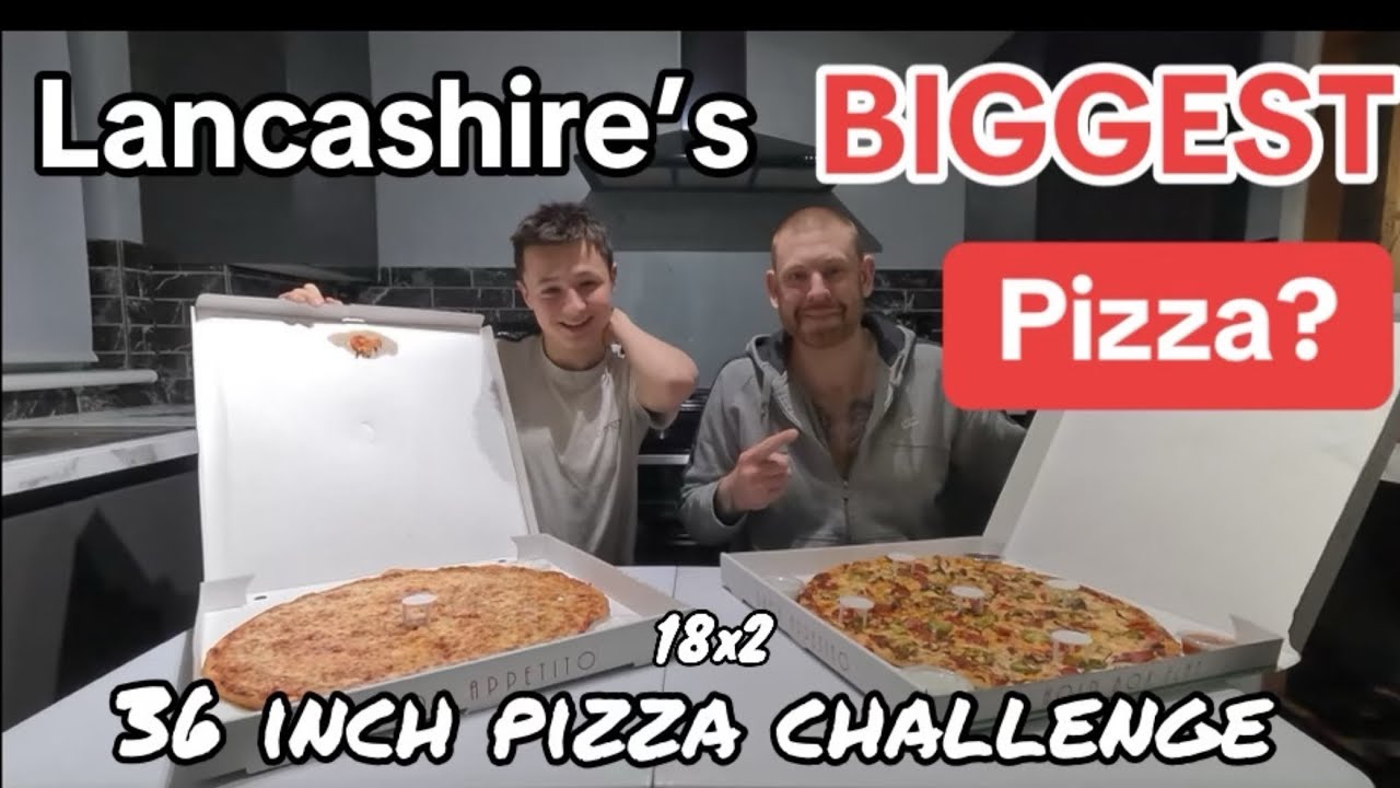 I take on Lancashire's BIGGEST 36" (18x2) pizza challenge from Pronto ...