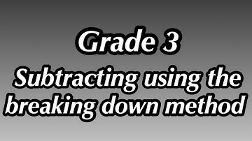 Subtracting using the breaking down method | Miss Mzizi | South African FP Teacher