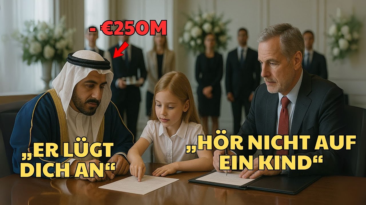 „Das ist falsch“,sagte die Tochter der Haushälterin auf Arabisch und rettete den Scheich vor 250M €.