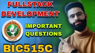BIC515A Vtu Important Questions | FullStack Development