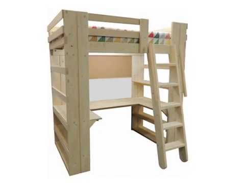 Loft Bed Bunk Beds For Youth Teen College Adults Youtube