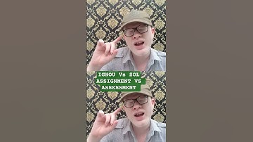 IGNOU Vs SOL Admission | Assignment vs Assesment #ameeninfo #dusol #ignou