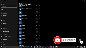 save PC battery life by turning off background apps on windows 10