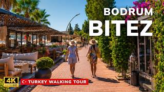 Bitez Beach Walking Tour | Summer Crowds in Bodrum’s Hidden Paradise | Turkey | 4K