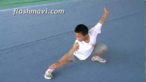 Front Sweep putting the Hands Down - Wushu Instruction