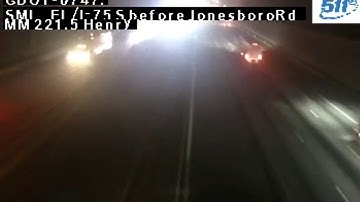 Traffic cam captures moment of deadly multi-vehicle crash on I-75 in Henry County