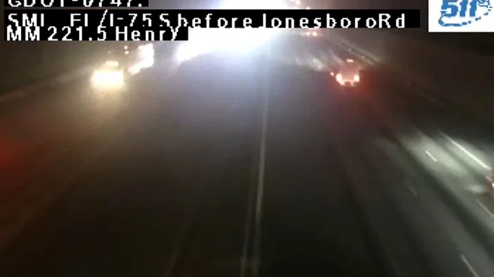 Traffic cam captures moment of deadly multi-vehicle crash on I-75 in Henry County