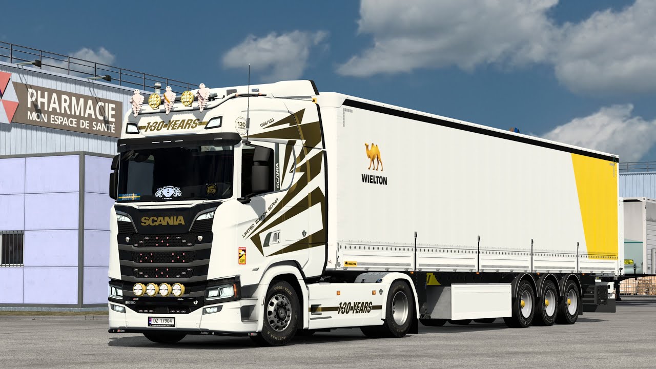 First time using Wielton trailer | Clermont - Lyon 🇫🇷 | ETS2 1.48 SCS Maps Extension