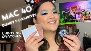MAC 40 DISNEY FAVORITES UNBOXING, SWATCHES AND FIRST IMPRESSIONS