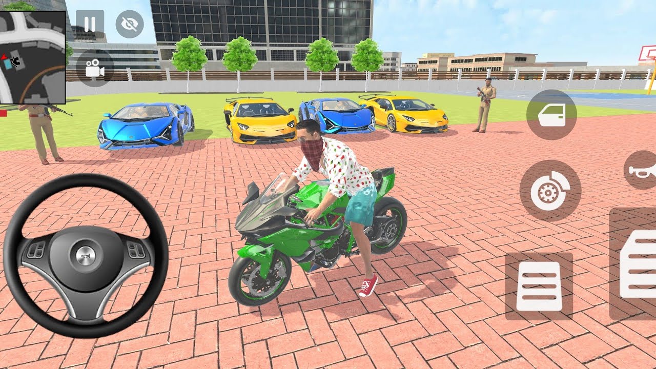 Franklin Buy 2️⃣ Blue and 2️⃣ Yellow Lamborghini in Indian thept auto simulator Gameplay 🎮