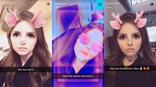 Anna Kendrick ► Snapchat Story ◄ 24 March 2017