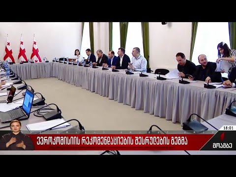 ევროკომისიის რეკომენდაციების შესრულების გეგმა